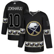 Wholesale Cheap Adidas Sabres #10 Henri Jokiharju Black Authentic Team Logo Fashion Stitched NHL Jersey