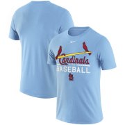 Wholesale Cheap St. Louis Cardinals Nike Practice Performance T-Shirt Blue