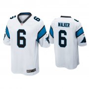 Wholesale Cheap Men's Carolina Panthers #6 P.J. Walker White Game Nike Jersey