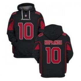 Wholesale Cheap Men\'s Arizona Cardinals #10 DeAndre Hopkins Black 2021 Pullover Hoodie