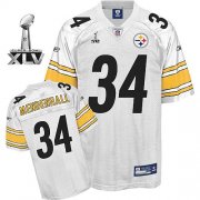 Wholesale Cheap Steelers #34 Rashard Mendenhall White Super Bowl XLV Stitched NFL Jersey