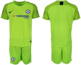 Wholesale Cheap Chelsea Blank Green Goalkeeper Soccer Club Jersey