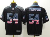 Wholesale Cheap Nike Panthers #54 Shaq Thompson Black Men's Stitched NFL Elite USA Flag Fashion Jersey