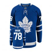 Wholesale Cheap Men's Toronto Maple Leafs #78 TJ BRODIE Royal Blue Adidas Stitched NHL Jersey