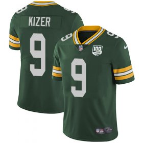 Wholesale Cheap Nike Packers #9 DeShone Kizer Green Team Color Men\'s 100th Season Stitched NFL Vapor Untouchable Limited Jersey
