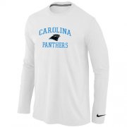 Wholesale Cheap Nike Carolina Panthers Heart & Soul Long Sleeve T-Shirt White