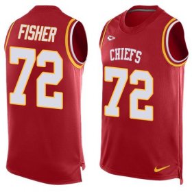 Wholesale Cheap Nike Chiefs #72 Eric Fisher Red Team Color Men\'s Stitched NFL Limited Tank Top Jersey