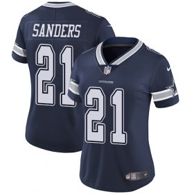 Wholesale Cheap Nike Cowboys #21 Deion Sanders Navy Blue Team Color Women\'s Stitched NFL Vapor Untouchable Limited Jersey