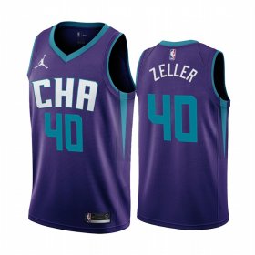 Wholesale Cheap Nike Hornets #40 Cody Zeller Purple 2019-20 Statement Edition NBA Jersey