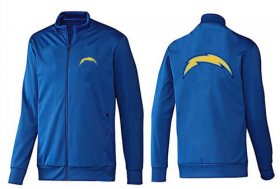 Wholesale Cheap NFL Los Angeles Chargers Team Logo Jacket Blue_1