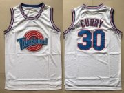 Wholesale Cheap Tune Squad 30 Stephen Curry White Stitched Movie Jersey