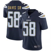 Wholesale Cheap Nike Chargers #58 Thomas Davis Sr Navy Blue Team Color Men's Stitched NFL Vapor Untouchable Limited Jersey