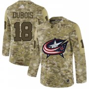 Wholesale Cheap Adidas Blue Jackets #18 Pierre-Luc Dubois Camo Authentic Stitched NHL Jersey