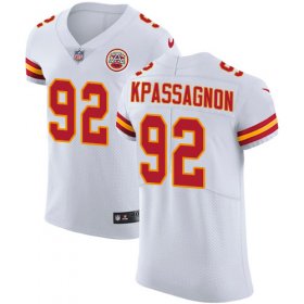 Wholesale Cheap Nike Chiefs #92 Tanoh Kpassagnon White Men\'s Stitched NFL Vapor Untouchable Elite Jersey