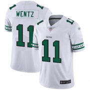Wholesale Cheap Nike Eagles #11 Carson Wentz White Men's Stitched NFL Limited Team Logo Fashion Jersey