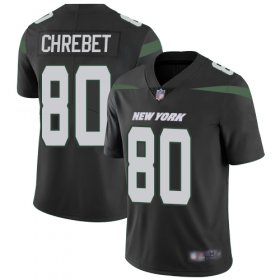 Wholesale Cheap Nike Jets #80 Wayne Chrebet Black Alternate Men\'s Stitched NFL Vapor Untouchable Limited Jersey