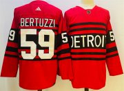 Wholesale Cheap Men's Detroit Red Wings #59 Tyler Bertuzzi Red 2022-23 Reverse Retro Stitched Jersey