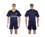 Wholesale Cheap Santos Blank Blue Away Soccer Club Jersey