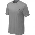 Wholesale Cheap Nike Philadelphia Eagles Chest Embroidered Logo T-Shirt Grey