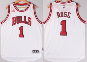 Wholesale Cheap Chicago Bulls #1 Derrick Rose Revolution 30 Swingman 2014 New White Jersey