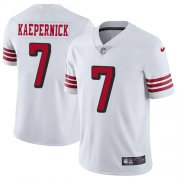 Wholesale Cheap Nike 49ers #7 Colin Kaepernick White Rush Men's Stitched NFL Vapor Untouchable Limited Jersey