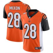 Wholesale Cheap Nike Bengals #28 Joe Mixon Orange Alternate Youth Stitched NFL Vapor Untouchable Limited Jersey
