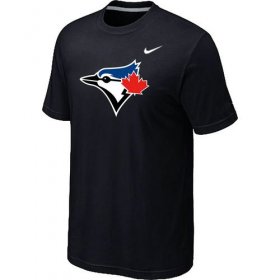 Wholesale Cheap Nike Toronto Blue Jays Authentic Logo T-Shirt Black