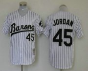 Wholesale Cheap Men's Chicago White Sox #45 Michael Jordan White Stitched MLB Mitchell & Ness Jersey
