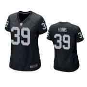 Wholesale Cheap Women's Las Vegas Raiders #39 Nate Hobbs Black Game Jersey