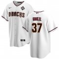 Men's Arizona Diamondbacks #37 Kevin Ginkel White 2023 World Series Cool Base Stitched Baseball Jersey