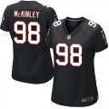 Wholesale Cheap Nike Falcons #98 Takkarist McKinley Black Alternate Women's Stitched NFL Elite Jersey
