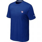 Wholesale Cheap Nike New York Giants Sideline Chest Embroidered Logo T-Shirt Blue
