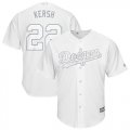 Wholesale Cheap Dodgers #22 Clayton Kershaw White 