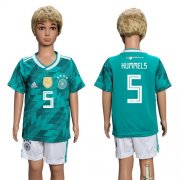 Wholesale Cheap Germany #5 Hummels Away Kid Soccer Country Jersey
