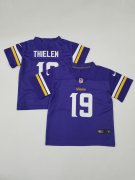 Wholesale Cheap Toddlers Minnesota Vikings #19 Adam Thielen Purple 2020 Color Rush Stitched NFL Nike Limited Jersey