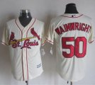 Wholesale Cheap Cardinals #50 Adam Wainwright Cream New Cool Base Stitched MLB Jersey