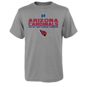 Wholesale Cheap Men\'s Arizona Cardinals Heather Gray 2015 NFC West Division Champions Next Level T-Shirt