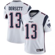 Wholesale Cheap Nike Patriots #13 Phillip Dorsett White Men's Stitched NFL Vapor Untouchable Limited Jersey