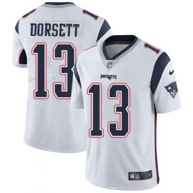 Wholesale Cheap Nike Patriots #13 Phillip Dorsett White Men\'s Stitched NFL Vapor Untouchable Limited Jersey