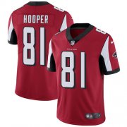 Wholesale Cheap Nike Falcons #81 Austin Hooper Red Team Color Men's Stitched NFL Vapor Untouchable Limited Jersey