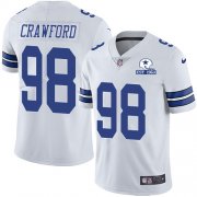 Wholesale Cheap Nike Cowboys #98 Tyrone Crawford White Men's Stitched With Established In 1960 Patch NFL Vapor Untouchable Limited Jersey