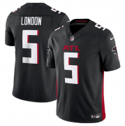 Wholesale Cheap Men's Atlanta Falcons #5 Drake London Black 2023 F.U.S.E. Vapor Untouchable Limited Stitched Football Jersey
