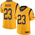 Wholesale Cheap Nike Rams #23 Cam Akers Gold Men's Stitched NFL Limited Rush Jersey
