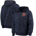 Wholesale Cheap Men's Chicago Bears G-III Sports by Carl Banks Heathered Navy Discovery Sherpa Full-Zip Jacket