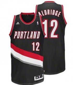 Wholesale Cheap Portland Trail Blazers #12 LaMarcus Aldridge Black Swingman Jersey