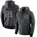 Wholesale Cheap NFL Men's Nike Oakland Raiders #21 Gareon Conley Stitched Black Anthracite Salute to Service Player Performance Hoodie