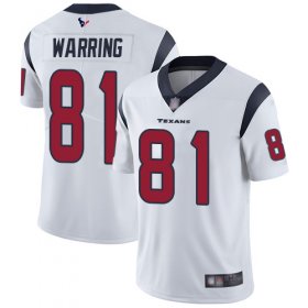 Wholesale Cheap Nike Texans #81 Kahale Warring White Men\'s Stitched NFL Vapor Untouchable Limited Jersey