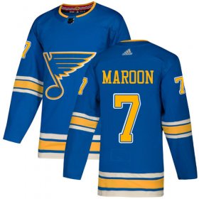 Wholesale Cheap Adidas Blues #7 Patrick Maroon Light Blue Alternate Authentic Stitched NHL Jersey
