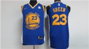 Wholesale Cheap Nike Golden State Warriors #23 Draymond Green Blue 2017-18 Stitched NBA Jersey