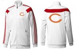 Wholesale Cheap NFL Chicago Bears Team Logo Jacket White_3